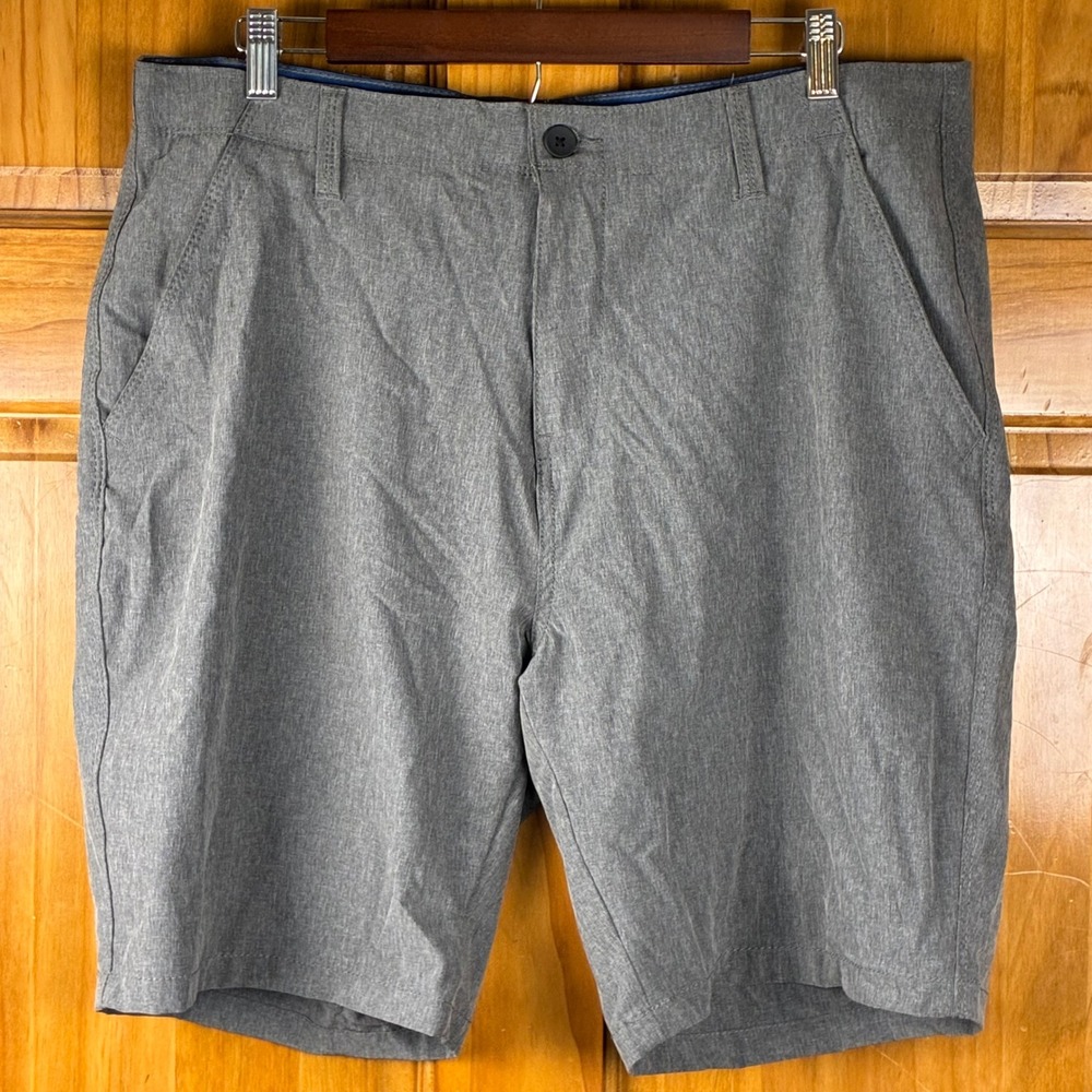 Denali Mens Gray Hybrid Performance Shorts Size 36 Stretch Quick Dry Hiking
